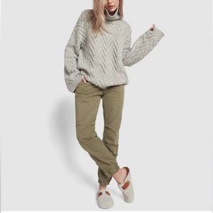 Nili Lotan Gray Cowl Neck Sweater